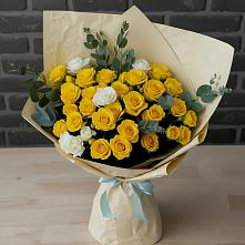 Букет цветов из:  Розы в Рыбхоз