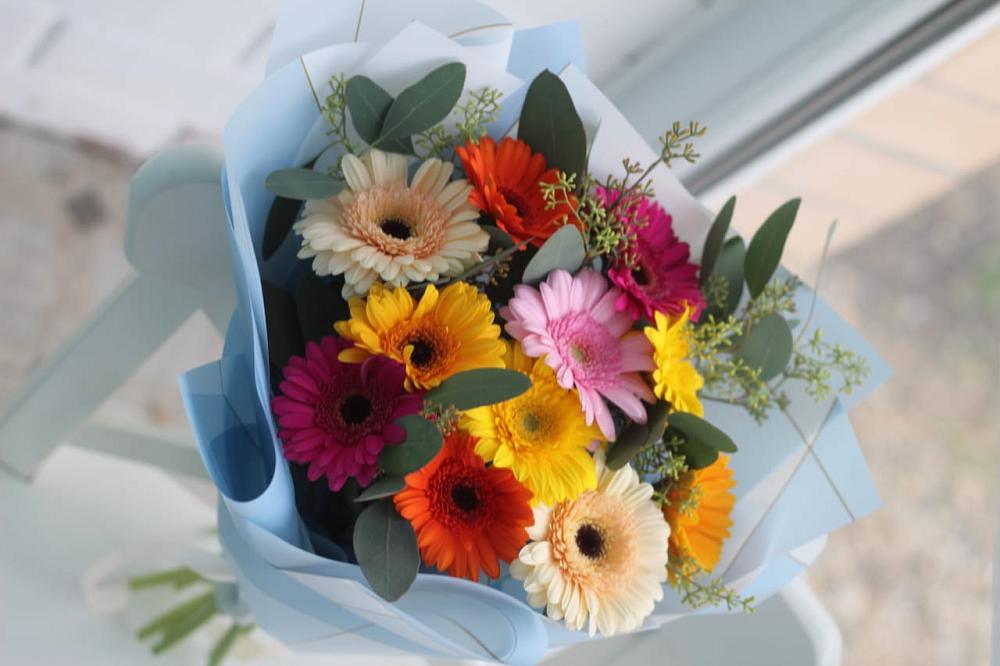 Букет цветов из: Герберы в Рыбхоз