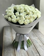 Букет 35 Белых роз в Рыбхоз