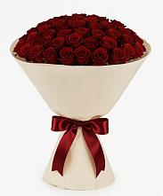 Букет 101 Бордовая роза Блэк Бакарра в Рыбхоз