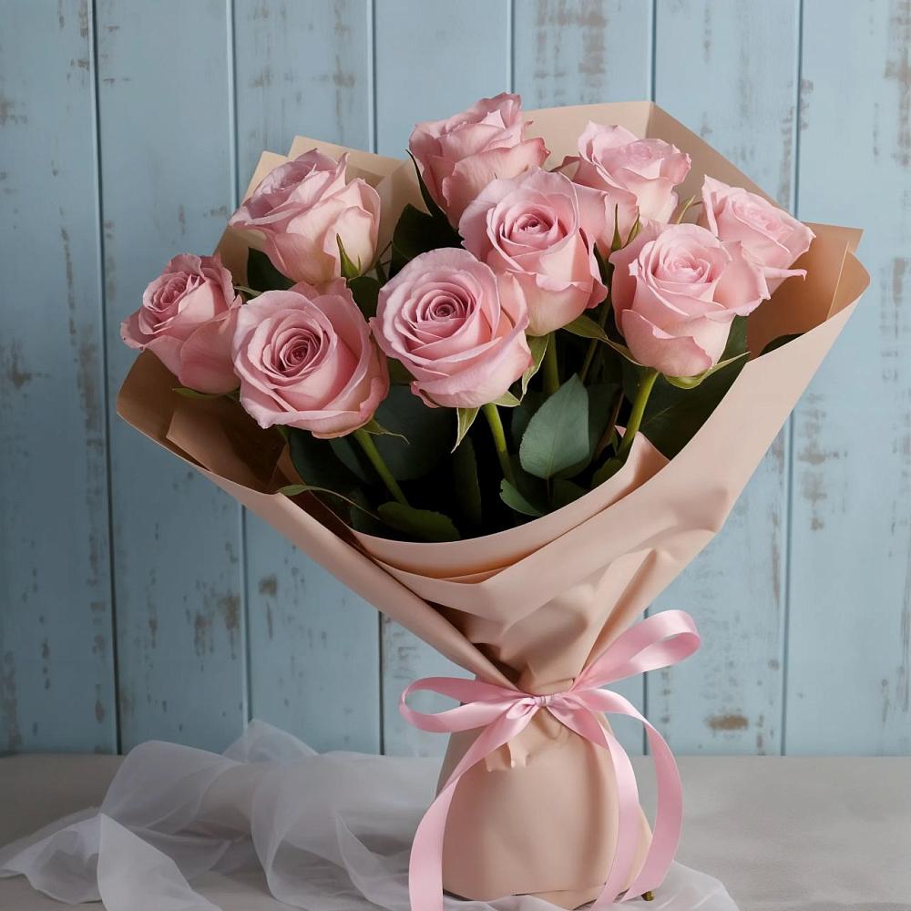 Букет цветов из: Розы в Рыбхоз