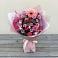 Букет цветов из: Розы, Герберы и Хризантемы в Рыбхоз