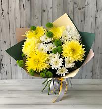Букет цветов из:  Хризантемы в Рыбхоз
