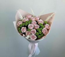 Букет цветов из:  Розы и Хризантемы в Рыбхоз