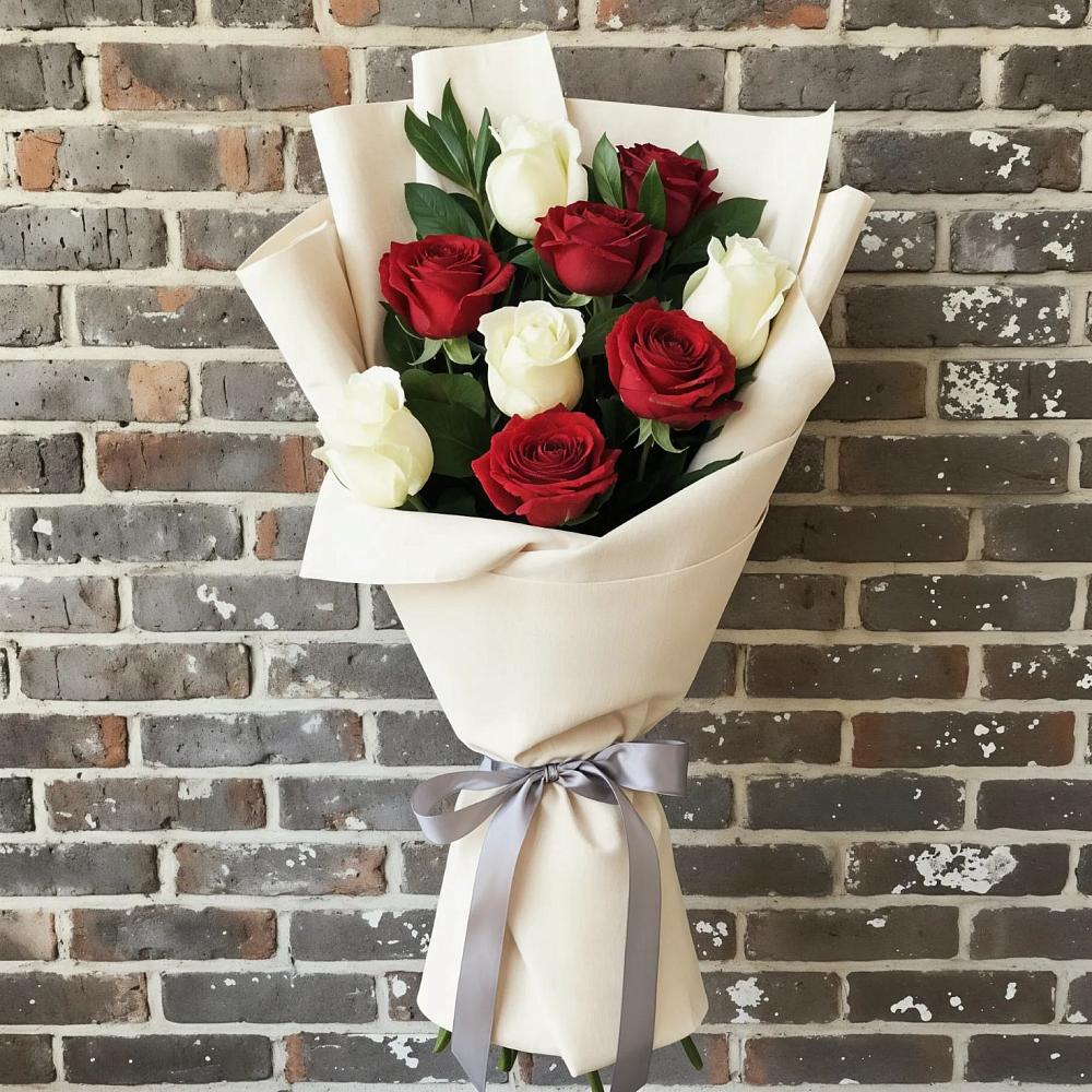 Букет цветов из: Розы в Рыбхоз