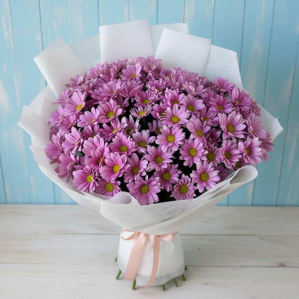 Букет цветов из: Хризантемы в Рыбхоз