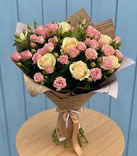Букет цветов из:  Розы в Рыбхоз