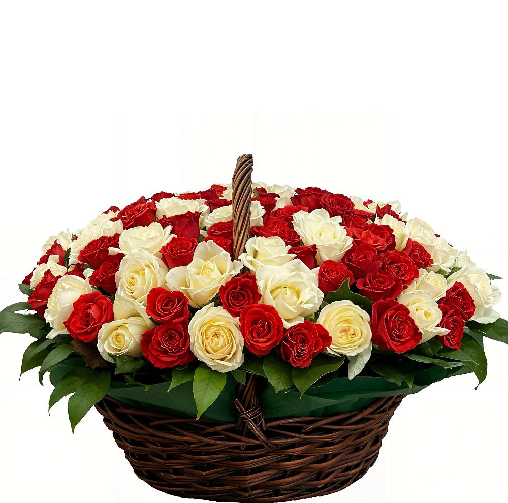 Премиум букет из: Розы в Рыбхоз