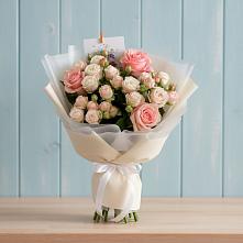 Букет цветов из:  Розы #REPLACE_PRED# Рыбхоз