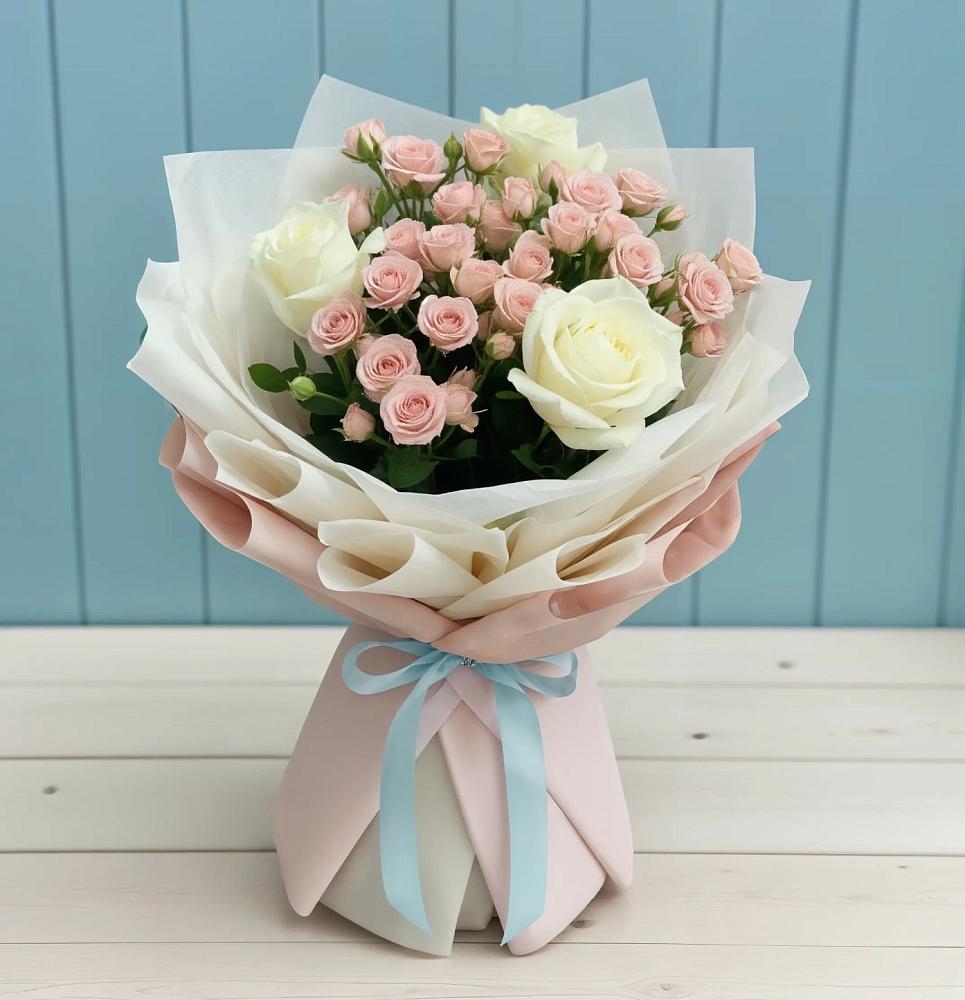 Букет цветов из: Розы в Рыбхоз