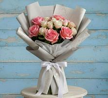 Букет цветов из:  Розы #REPLACE_PRED# Рыбхоз